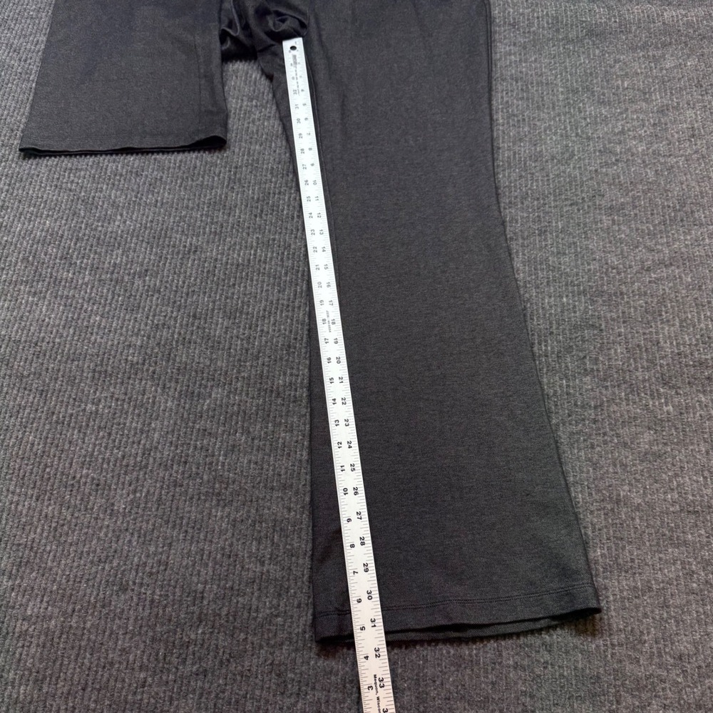 J.Jill Wearever Trousers Womens M Gray Knit Flare Pants Pull On Stretch - Picture 7 of 12